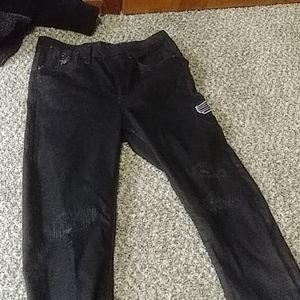 G-star slim jeans with designs on them